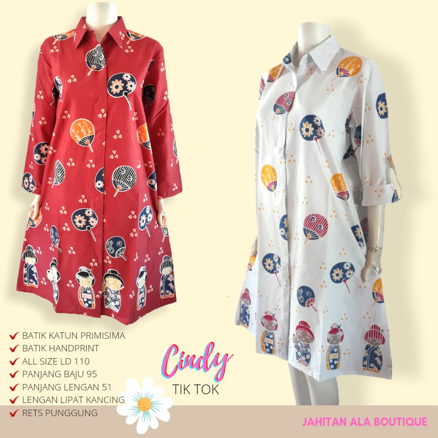 Tunik cindy  ori batik solo