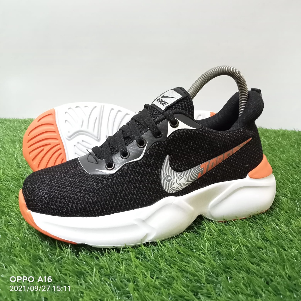 sepatu Nike_77 jordan premium model terbaru warna hitam oren/sneakers sport pria terbaru/sepatu lari pria-wanita-sepatu sekolah-sepatu running-sneakers olahraga gaya kekinian