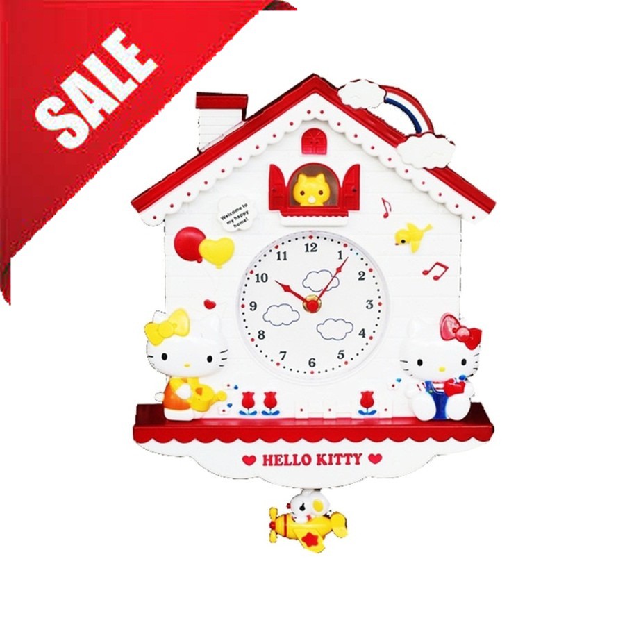 Jam Dinding House Of Hello Kitty Mht620 902402005 Shopee Indonesia