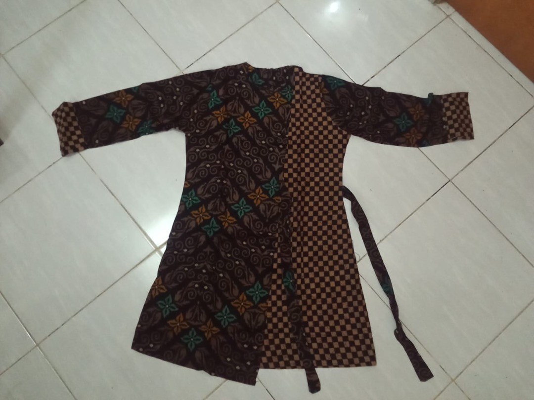 Tunic Ziggy Tali Bunga Lawasan Zigzag Batik Tunik Aluna Marini Seragam Kerja Kantoran Baju Jumbo