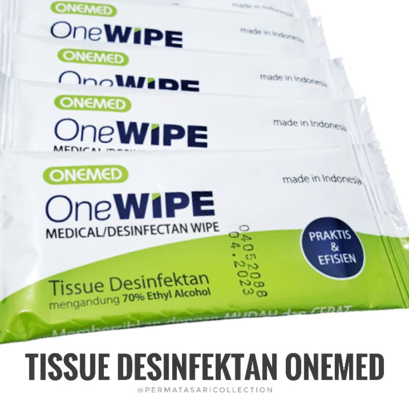 Tissue Desinfektan One Wipe Onemed Hand Surface Desinfectan Medical Satuan