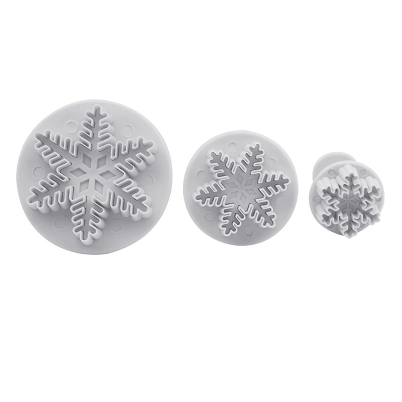 Cetakan Fondant / Cokelat / Gula Bentuk Snowflake Bahan Plastik Resin Handmade DIY Untuk Craft / Hadiah