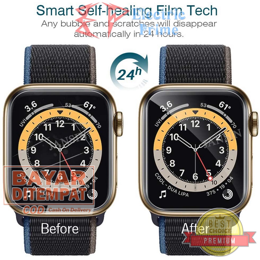 Anti Gores Film Apple iWatch Series 1 2 3 4 5 6 SE 2020 2022 Nike 38 40 42 44mm Screen Protector Hydrogel