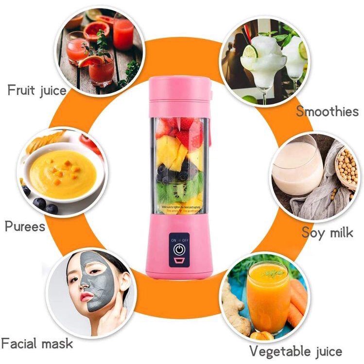 Blender Portable - Blender Juice USB 6 Mata Pisau GSF G 5859 / Q2 6888