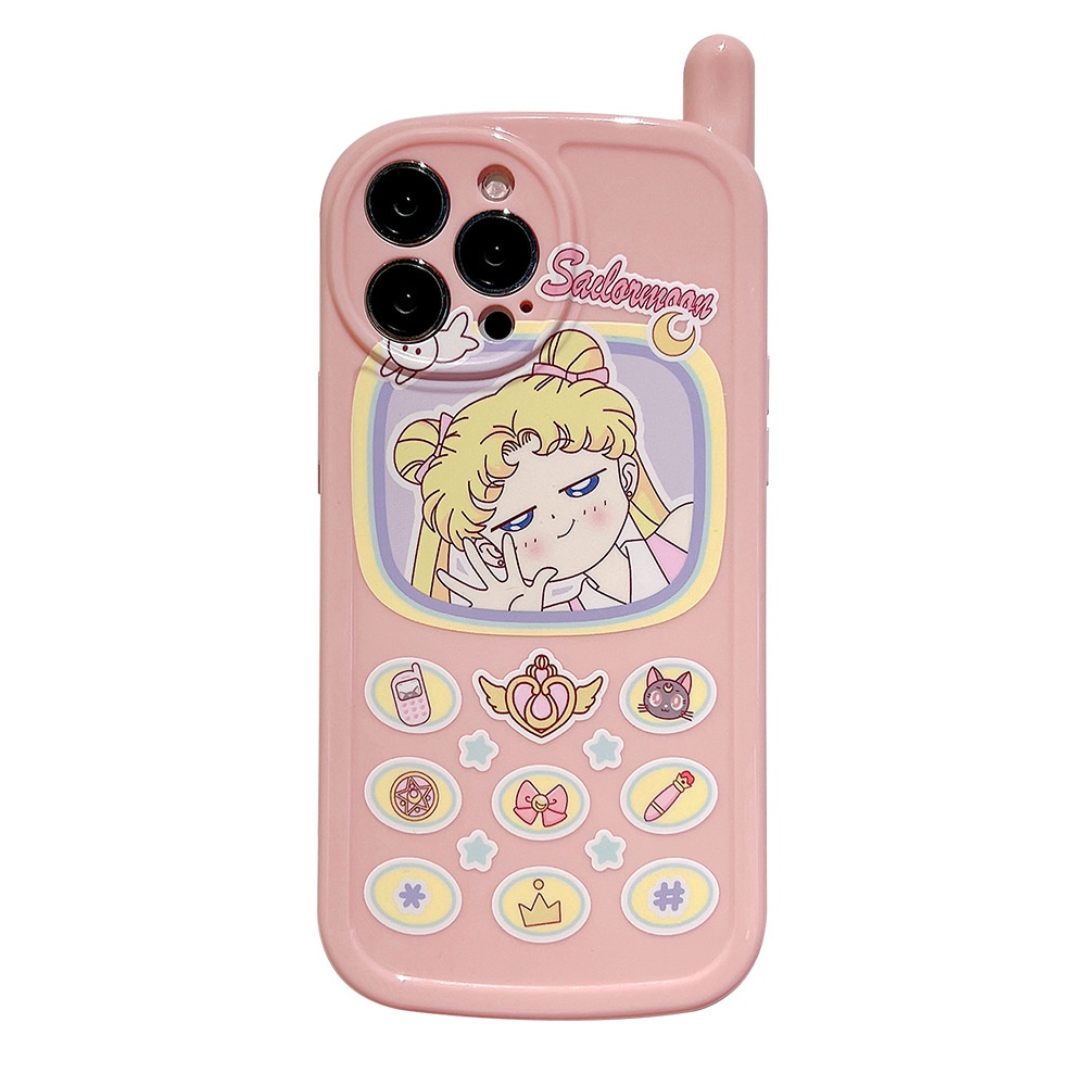 Soft Case Tpu Motif Sailor Moon Untuk iPhone 13pro 13prm 11 7Plus 8Plus Xr XS 13 12pro Max