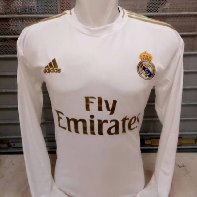 Jersey Bola Real Madrid Home Long Slevee New 2019/20