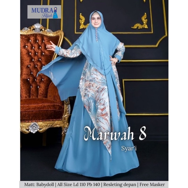 •NEW• FREE KHIMAR | GAMIS COUPLE IBU DAN ANAK MUSLIMAH SYARI BEST SELLER | MARWAH