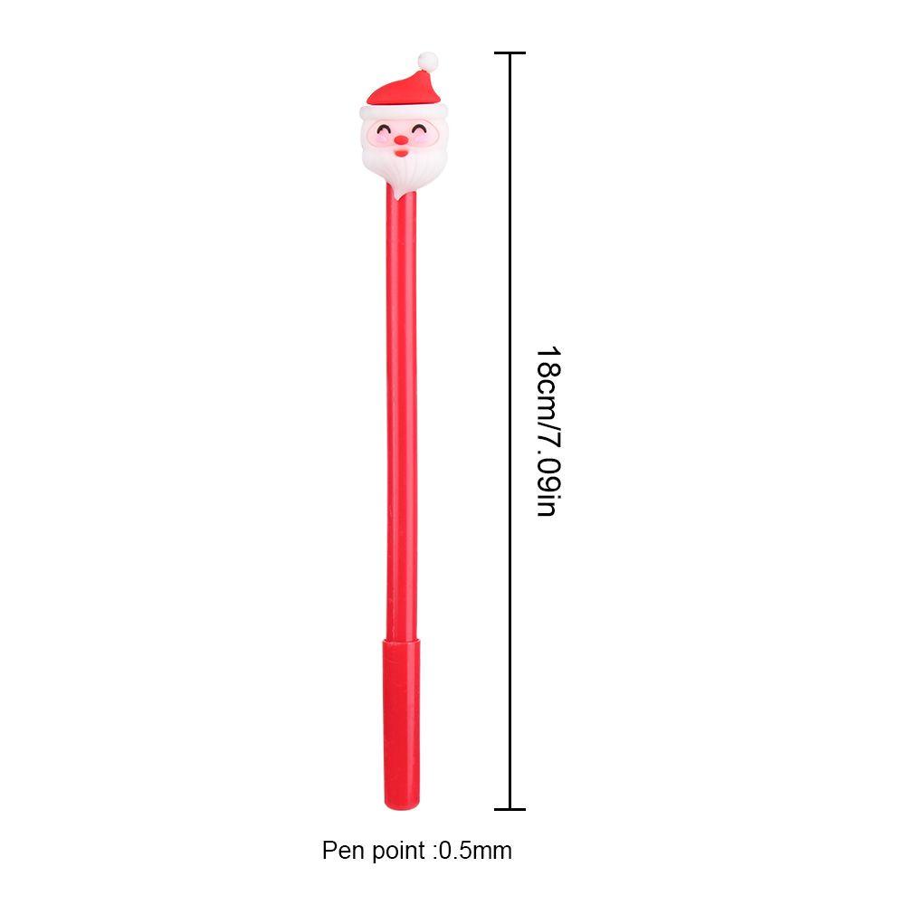 Populer Gel Pen Creative Signature Elk Black Ink Santa Claus Seri Natal