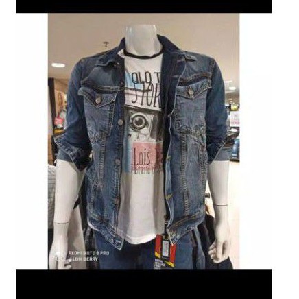 jaket jeans original pria lois new
