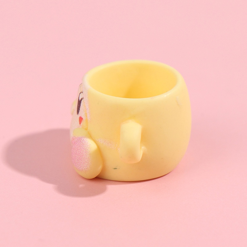 【beautifulhome12.id】5Pcs 1/12 Dollhouse Miniature Accessories Resin Cartoon Cup Simulation Furniture