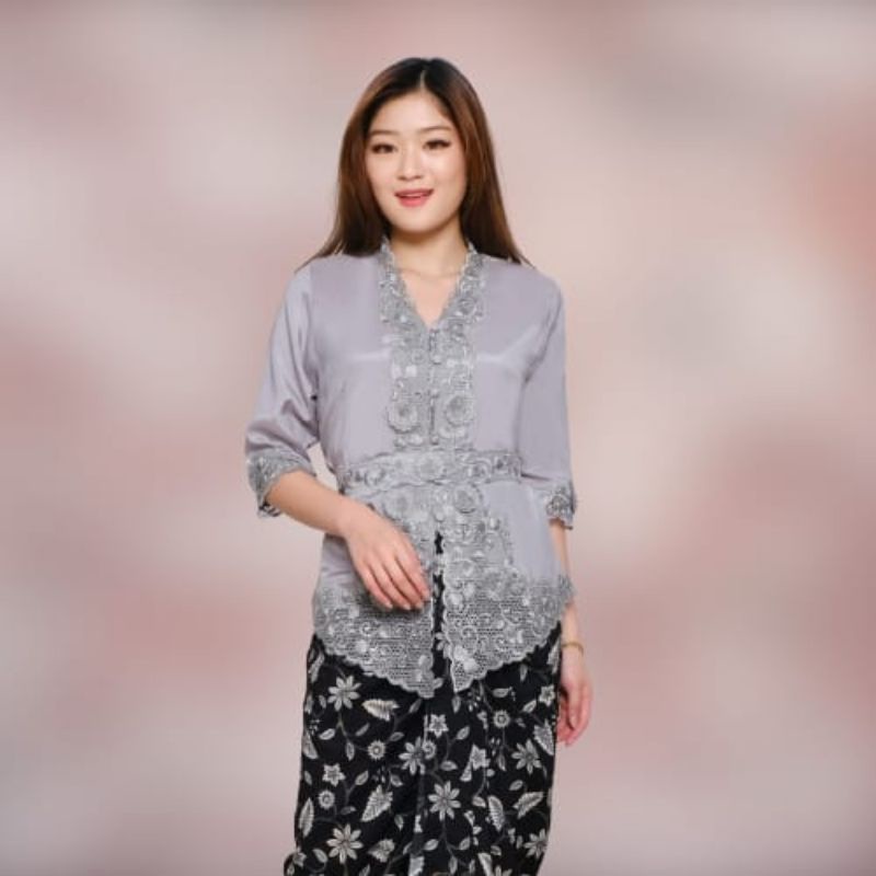 Kebaya encim modern kombinasi brukat import  jumbo