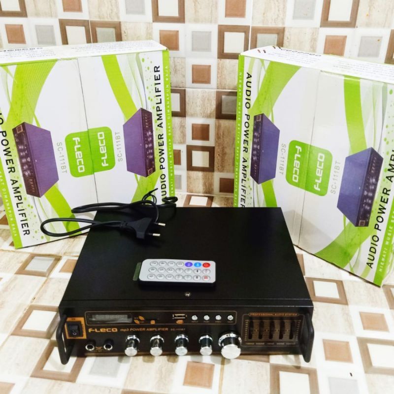 COD AMPLIFIER BLUETOOTH FLECO SC-111BT//AMPLI KARAOKE//AMPLI SALON AKTIF//AMPLI X-BASS