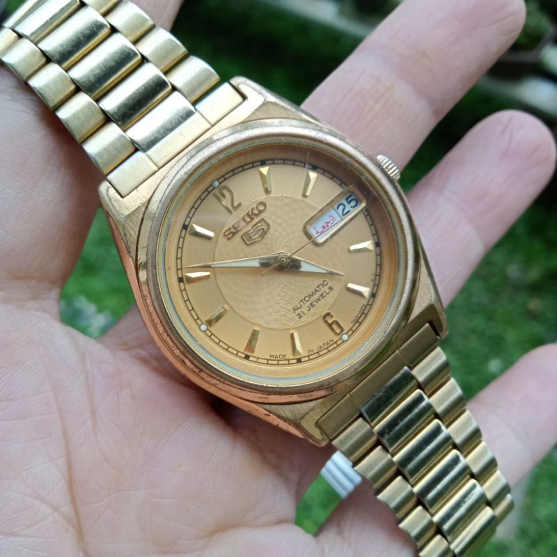 Seiko5 cal 7s26-6000 Gold Dial