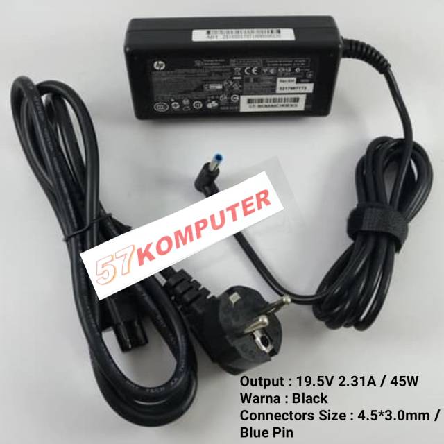 Adaptor Charger Casan Laptop HP Blue Pin For HP 250 G3 255 G3 725 G2 745 G2 Seris