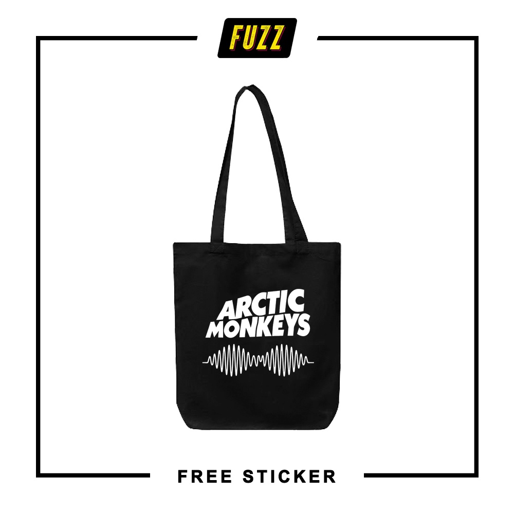 Totebag Band Arctic Monkeys Tote Bag Distro Musik Rock Tas Jinjing Pria Dan Wanita