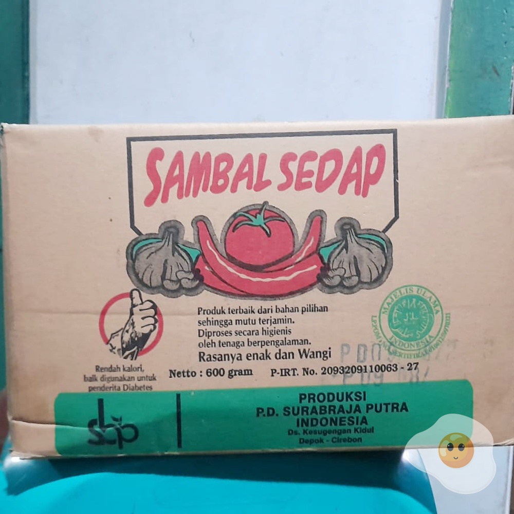 

Saus Sambal Bantal Cap Surabraja Berkualitas 1 Dus isi 24