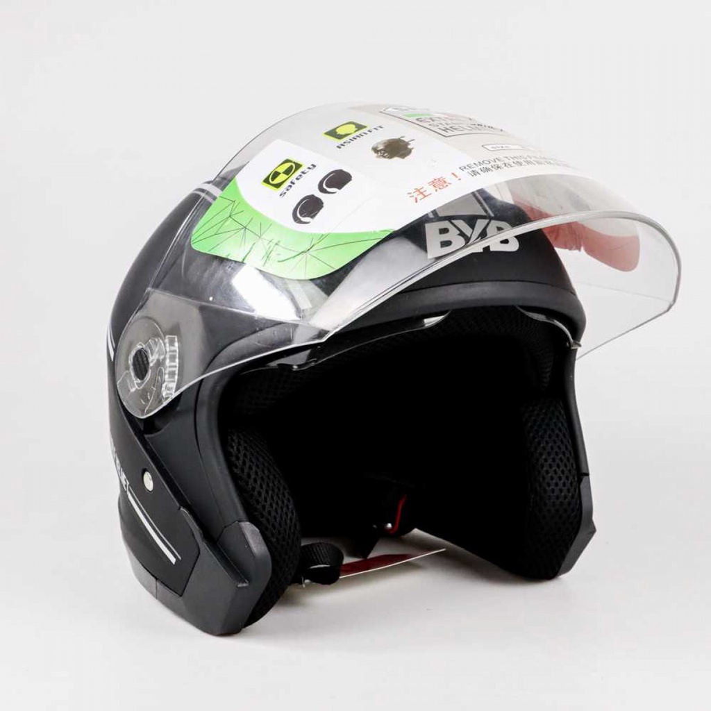 Helm Half Face Double Visor XL - BYB-730