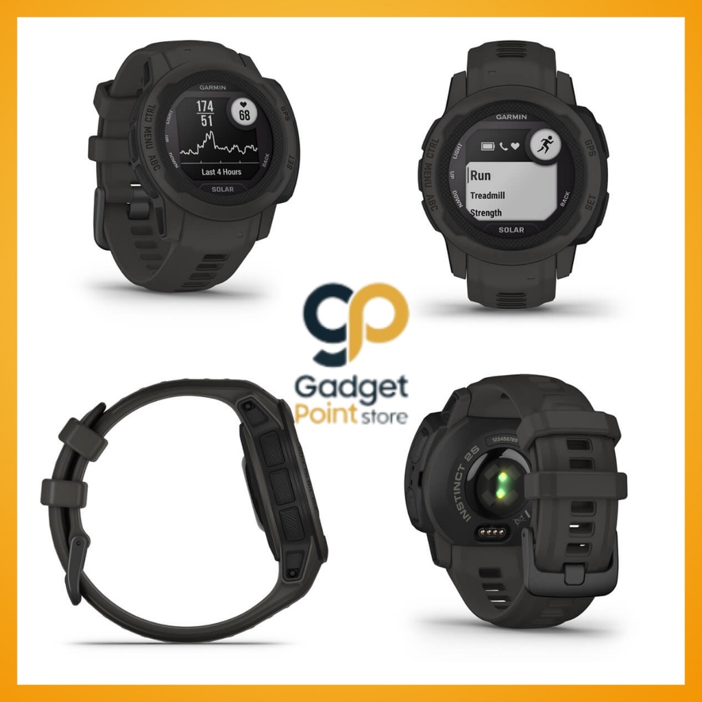 Sport Watch | Smart Watch Garmin Instinct 2S Solar Graphite 40mm - Garansi Resmi TAM 2 Tahun