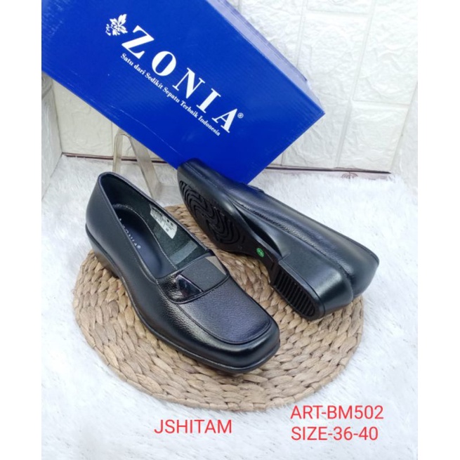 SEPATU KULIT WEDGES WANITA ZONIA BM 502