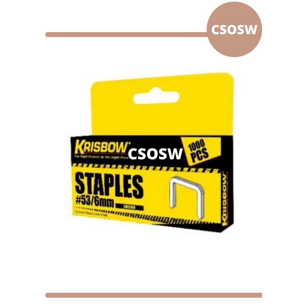 

Krisbow Isi Ulang Staples 53/12 mm Isi 1000Pcs