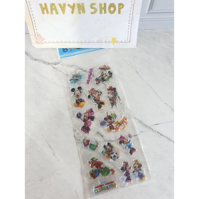 sticker anak/stiker fancy/STICKER 3D METALIK/tempelan-Mickey