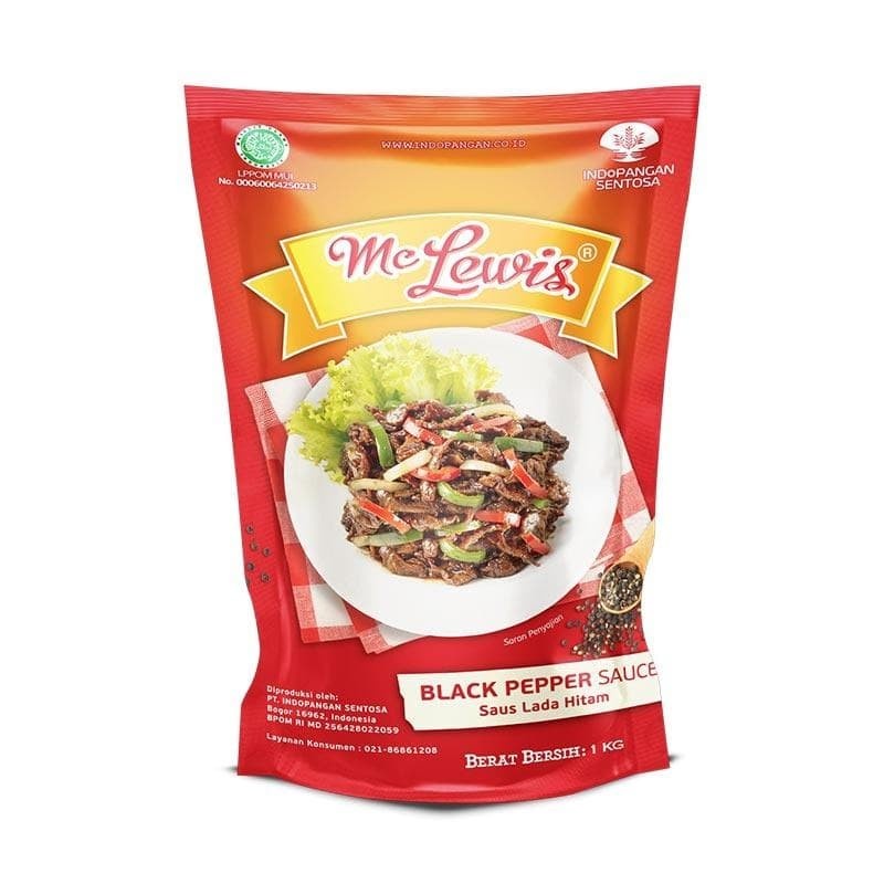 

Saos Lada Hitam Mc Lewis 1kg/ Mc Lewis Black Pepper Saus Lada Hitam/ Saus Black Pepper/ Saos Black Pepper