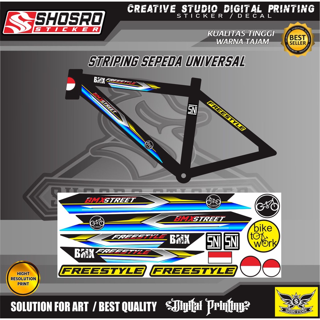 STRIPING VARIASI UNIVERSAL ALL SEPEDA MTB/SEPEDA BMX ALL / STICKER  SIMPLE BIKE STRIPING VARIASI