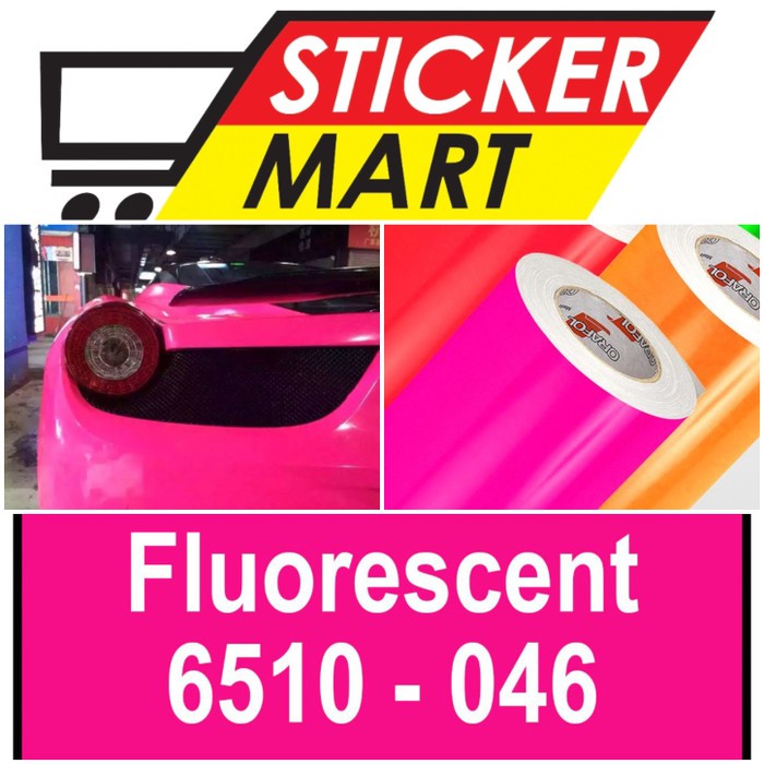 Sticker Mobil Motor Pink Stabilo Fluorescent Oracal 6510 046