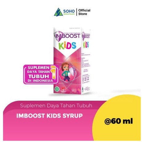 IMBOOST KIDS SYRUP / FORCE 120 / 60 / 45 ML - Meningkatkan Daya Tahan Tubuh - Sirup Untuk Anak &amp; Dewasa - ASLI BPOM