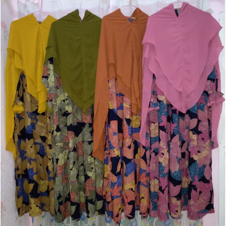 set gamis rayon bergo ceruty import