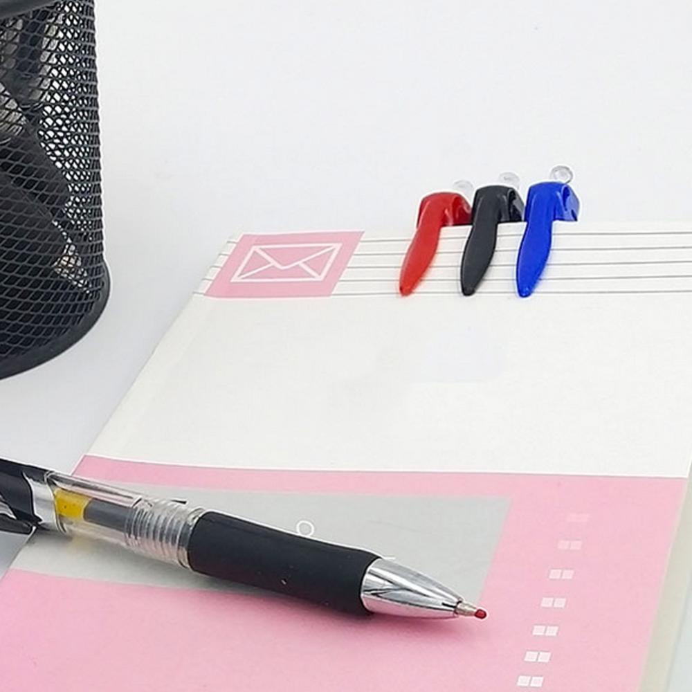 Timekey 5pcs / set Pulpen Gel 0.5mm Retractable Warna Hitam / Biru / Merah Kapasitas Besar Untuk Sekolah / Kantor B9W4