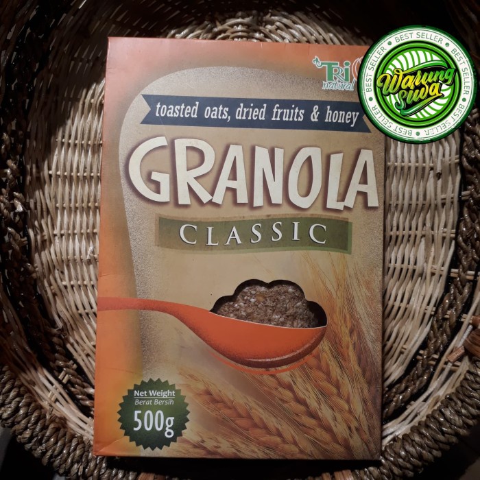 

Trio natural granola classic 500 gram