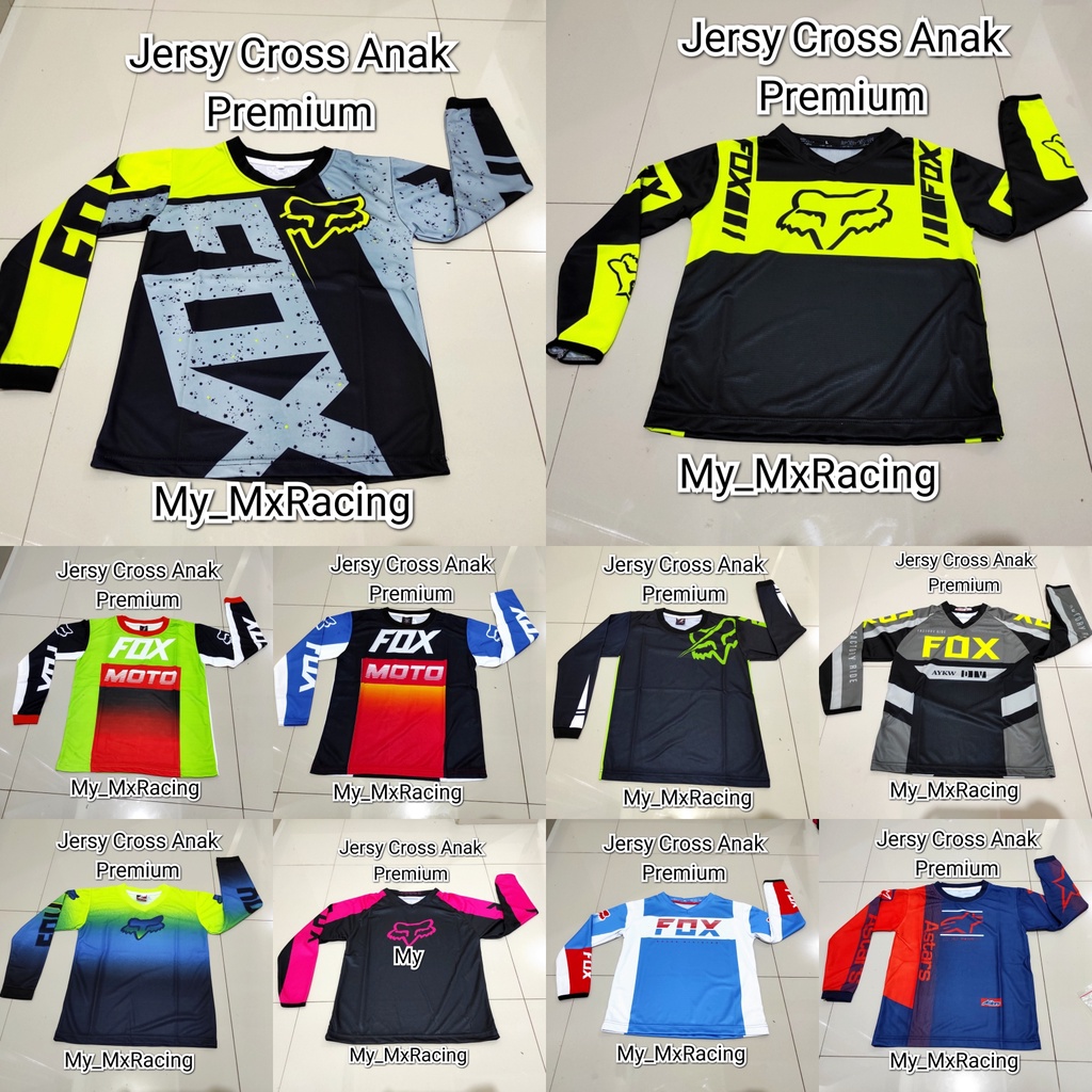 Jersy cross anak baju trail anak printing premium baju cross buat anak kids