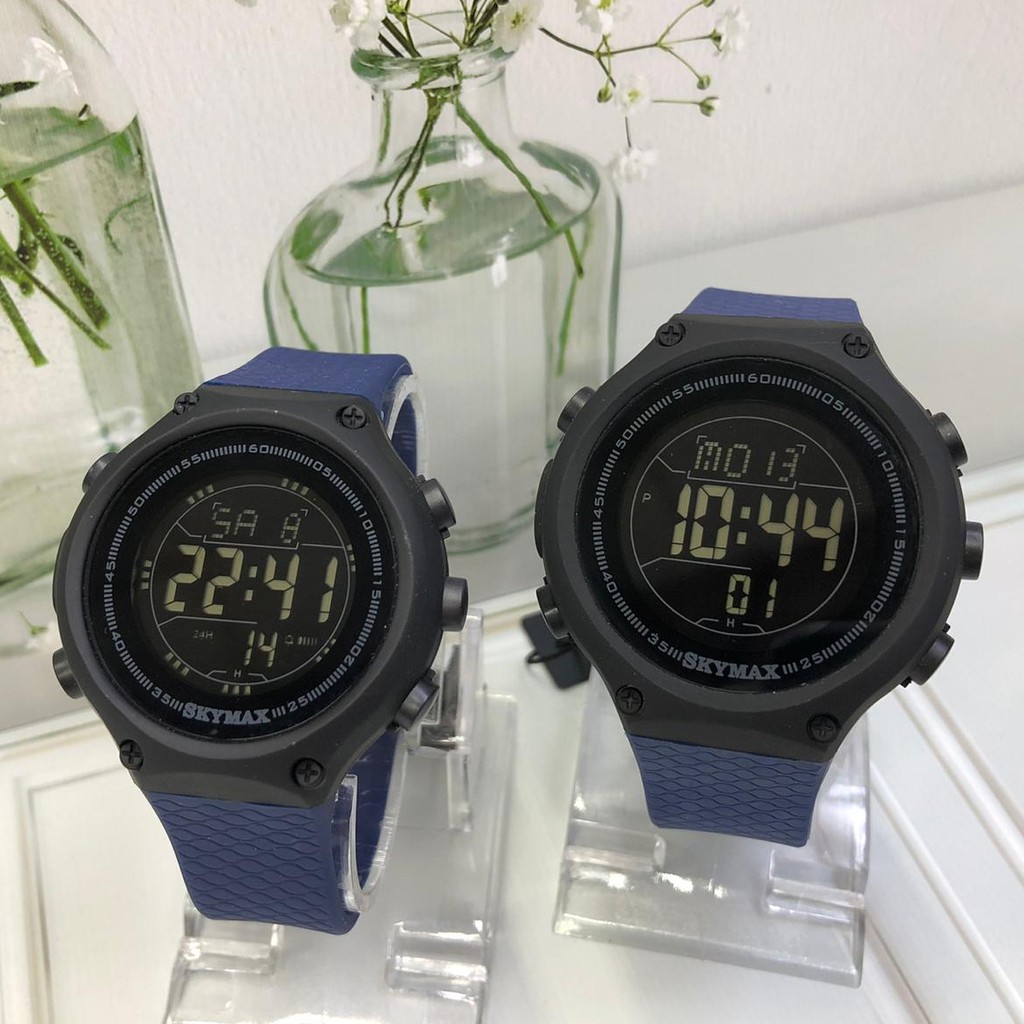 Jual Original Watch Jam Tangan Couple Pria Wanita Skymax Digital