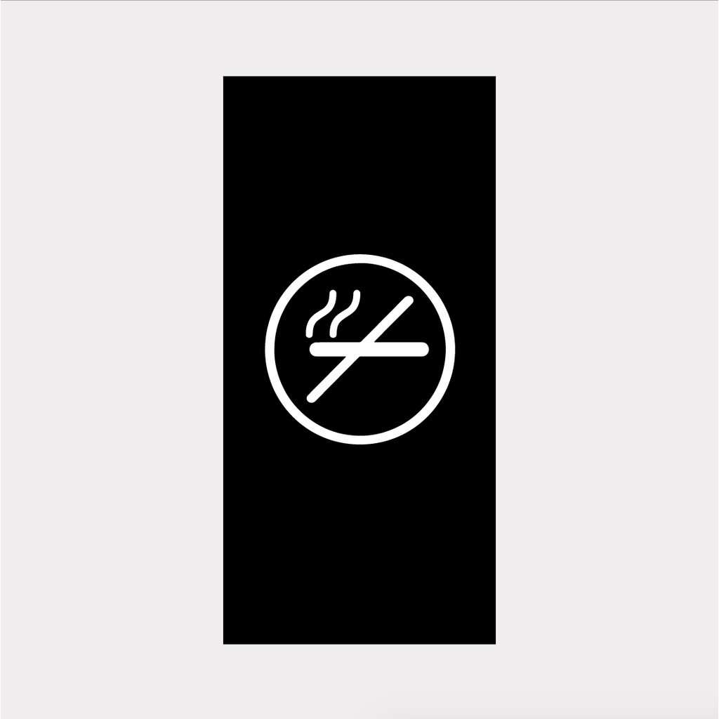 

Sign Signage Papan Tulisan Acrylic No Smoking Signage