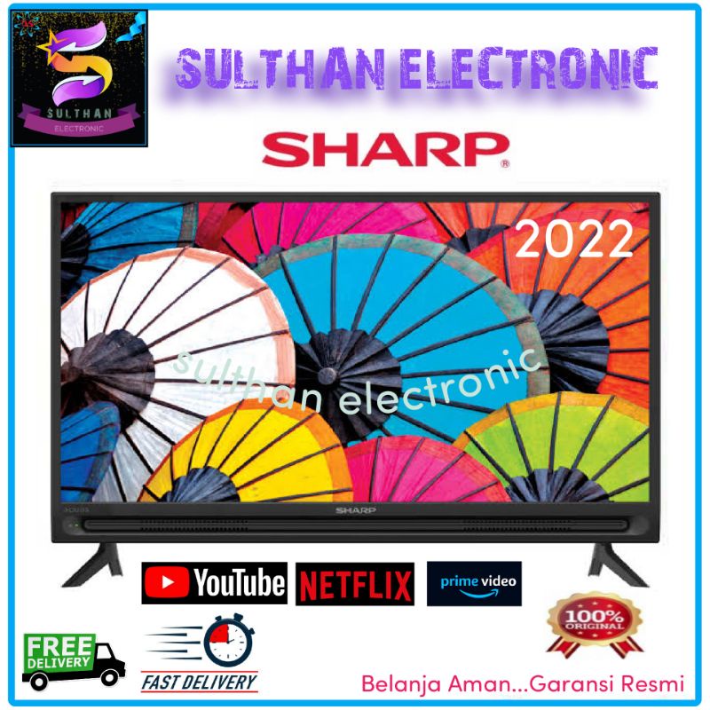 Jual SHARP LED 50 INCH TV 2K HD NEW EASY SMART TV 2TC50DF1i YOUTUBE