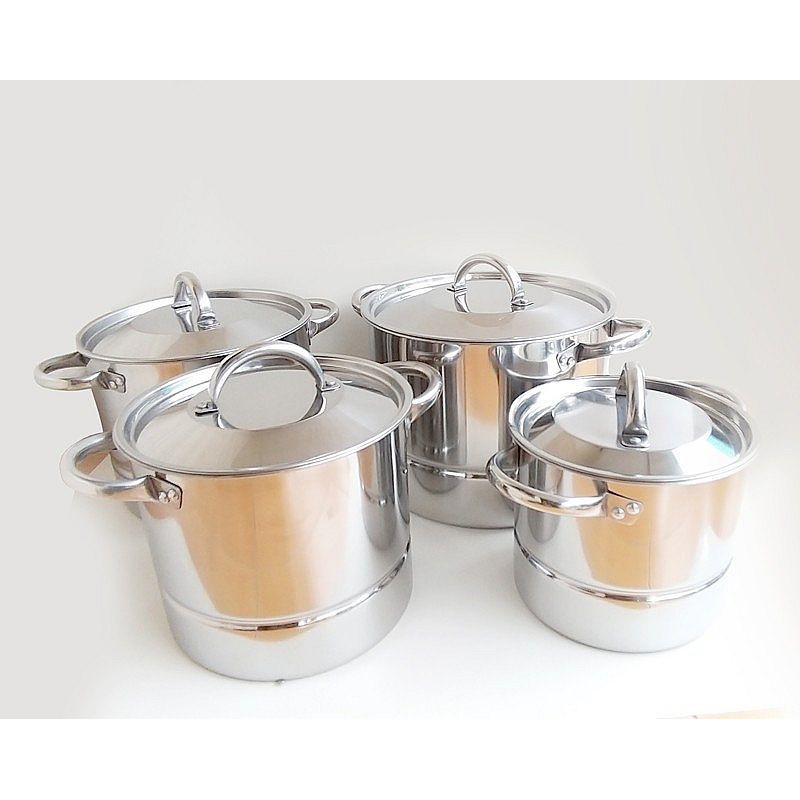 Stock Pot Supra Set 4 in 1 WSP Panci Tinggi Steamer 8 12 16 & 20 QT