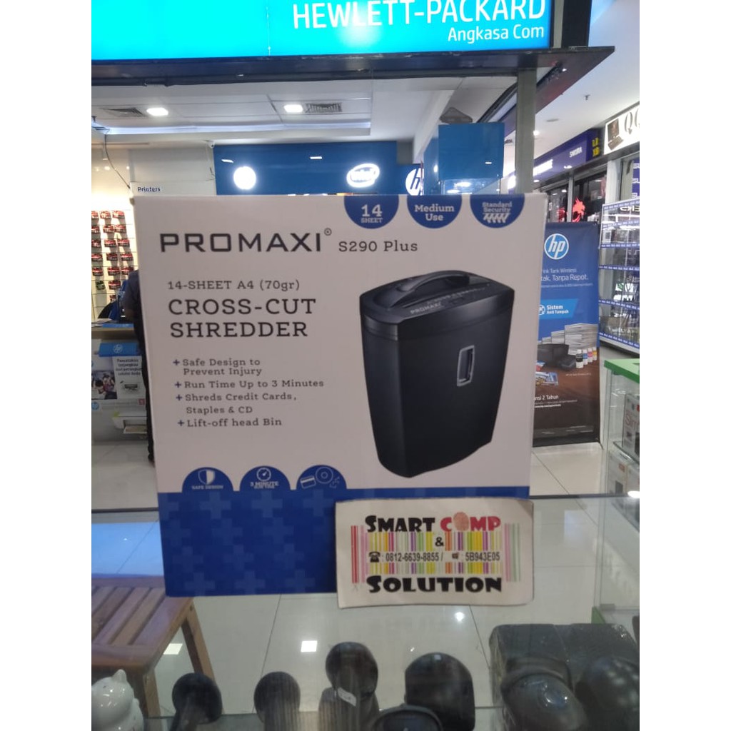 Paper Shredder Promaxi S290 (Mesin Penghancur Kertas)