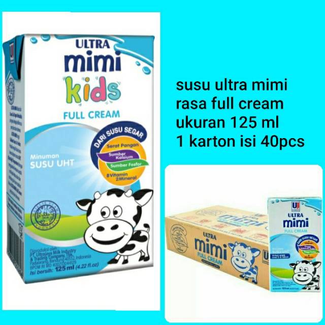 

Susu ultra rasa full cream 125 ml