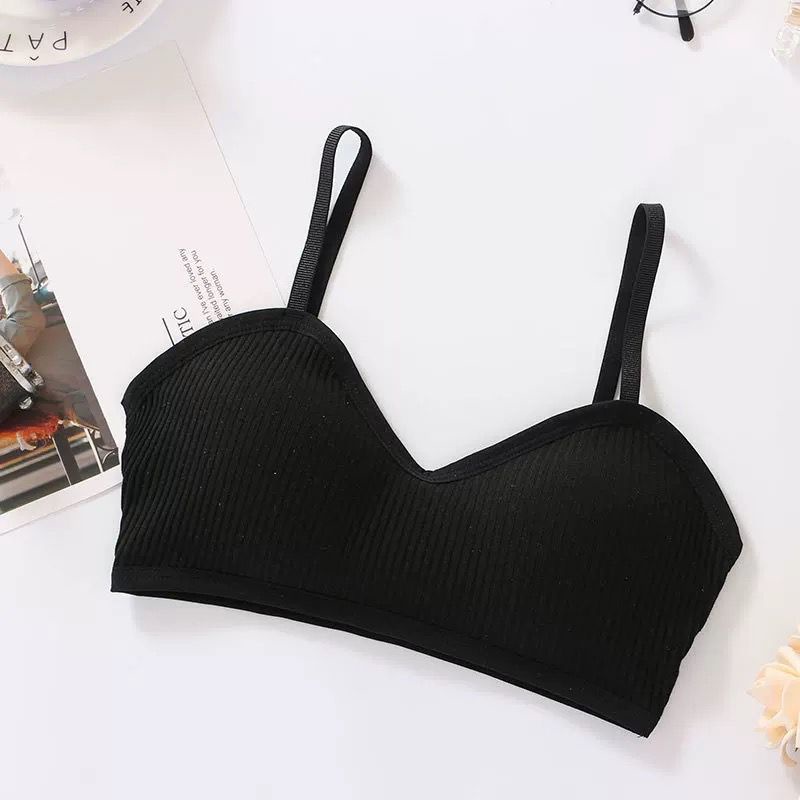 [ LINGERIE MASTER ] - (B-27) BH Bra Wanita Tanpa Kawat Pakaian Dalam bralette Push Up Elastis Sexy sport bra BH-B-27 Hitam