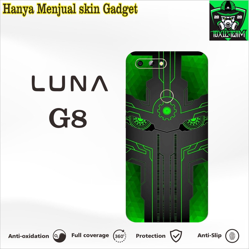 SKIN HANDPHONE LUNA G8  GREN 2PCS
