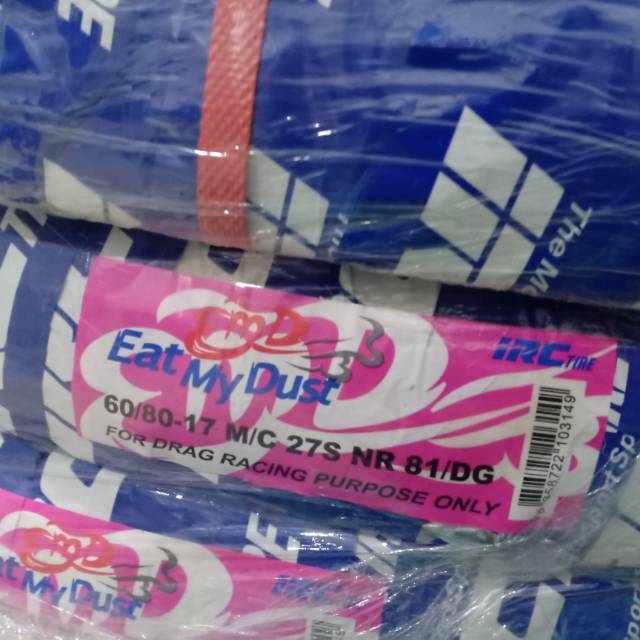 Ban IRC EAT MY DUST 60 80 ring 17 drag . Ban drag irc 60/80-17 EMD eat my dust