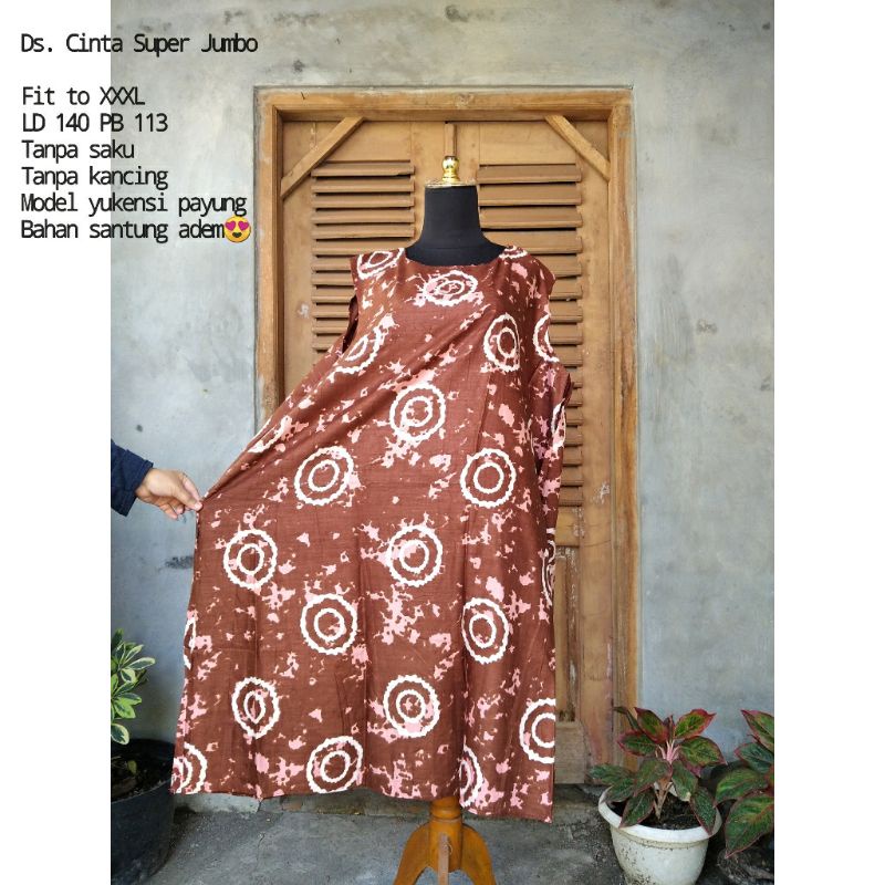 daster cinta LD 140/daster jumbo murah/daster kekinian