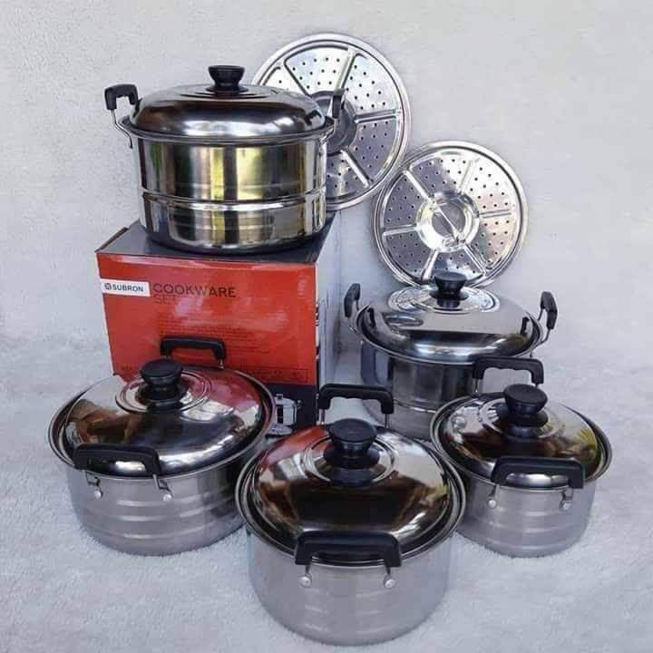 PANCI SET 5 SUSUN + STEAMER / PANCI SUSUN TUTUP STAINLESS