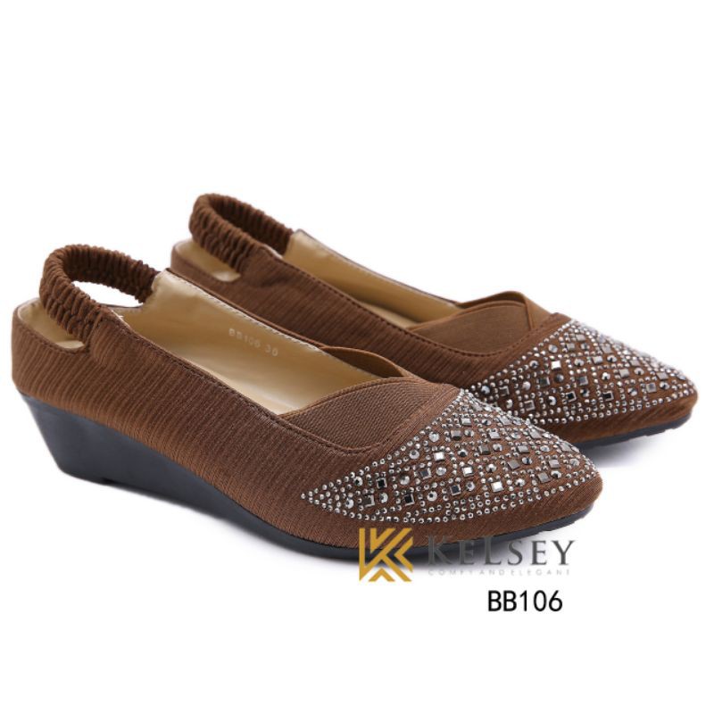 Kelsey Sepatu Wedges Wanita BB106