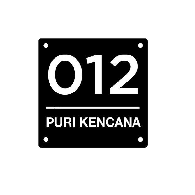 

NO RUMAH CUSTOM ACRYLIC/ NOMOR RUMAH PRINTED/ NOMOR RUMAH MURAH Elegan