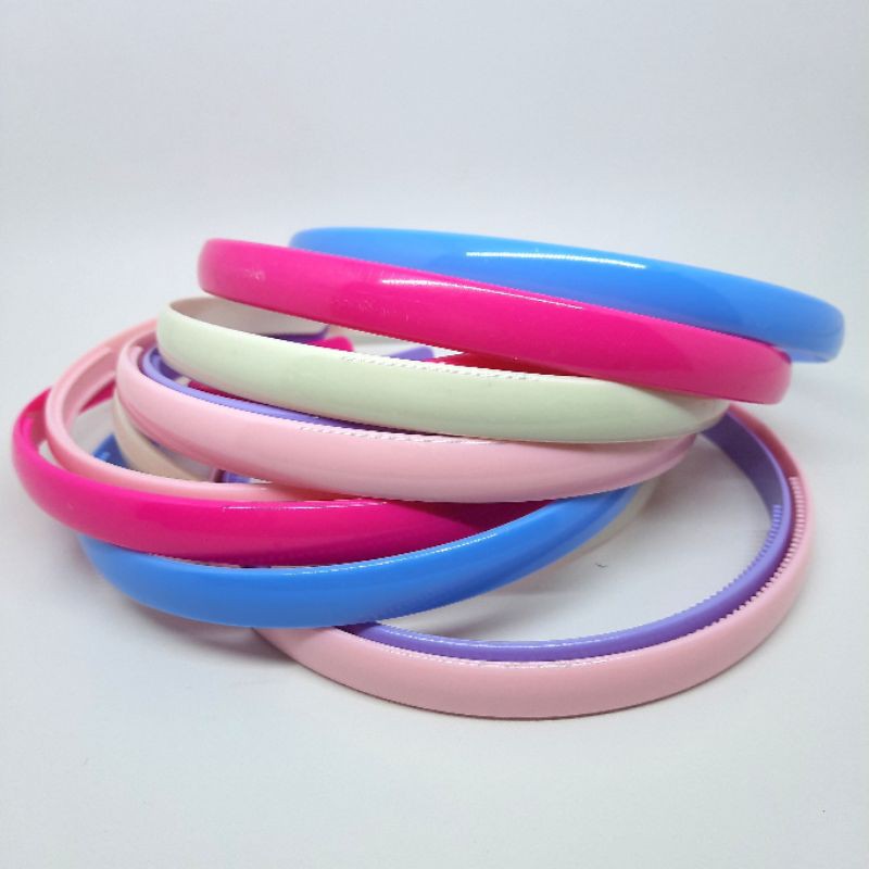 12pcs BANDO RAMBUT BANDO MARCELLA POLOS TANGGUNG UK 1,2CM GROSIR