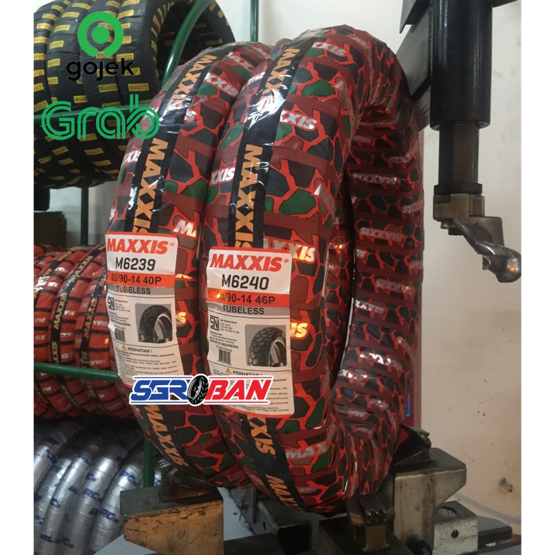 PAKET BAN MAXXIS M6239/40 80/90-14 90/90-14 TUBELESS BAN X-RIDE BEAT VARIO PROMO
