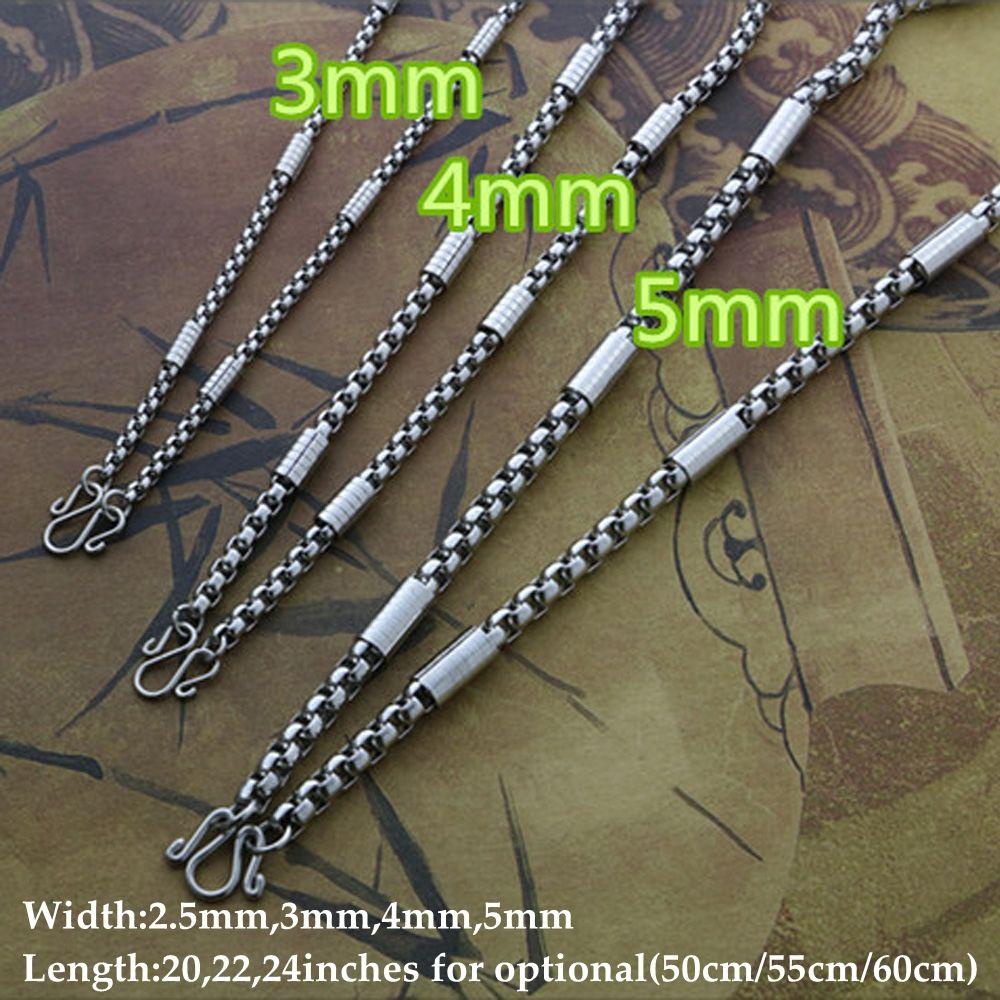 Kalung Titanium Steel Nanas Fashion Keren Warna Perak Punk Gothic Link Berat