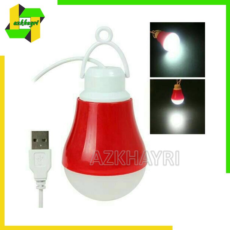 Lampu USB LED 5 Watt Emergency Lamp Light Bohlam Mini Kecil